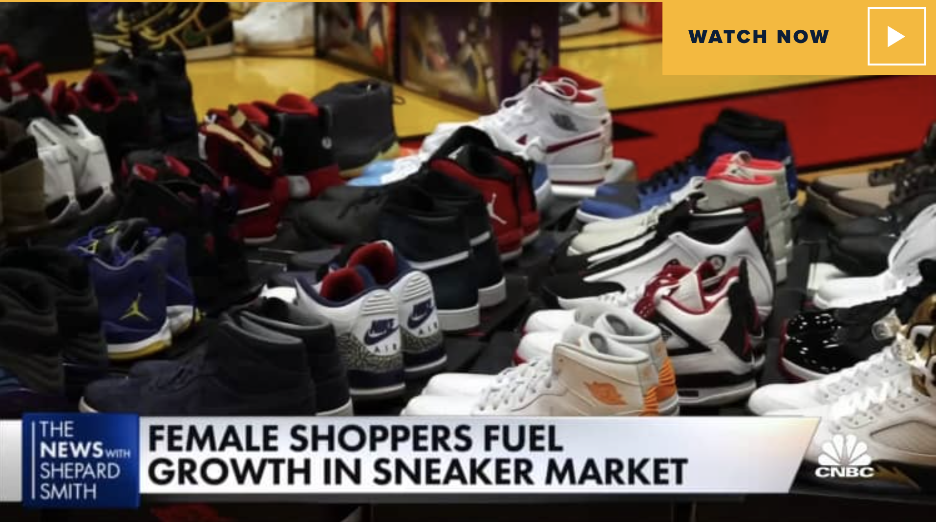 CNBC Script: Female Shoppers Fuel Growth in Sneaker Market