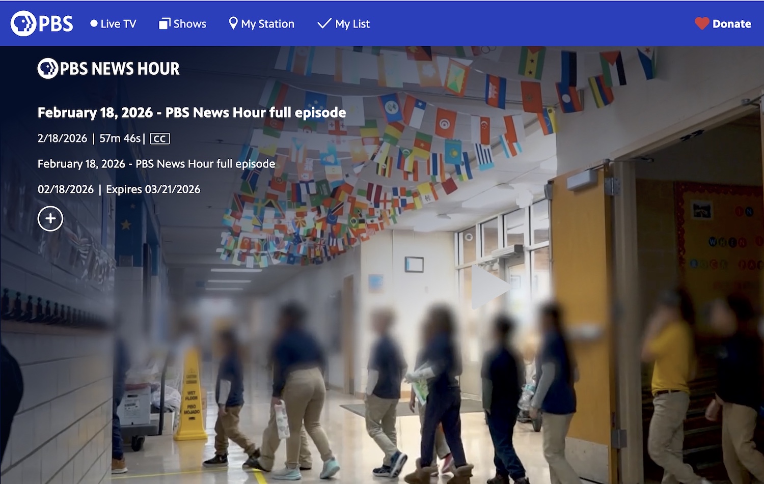 PBS Newshour Script for Valley View Elementary School